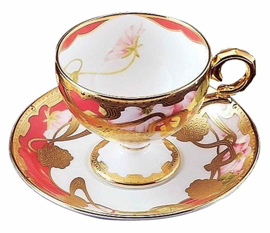 Wabana Footed Cup & Saucer Set by Noritake-1