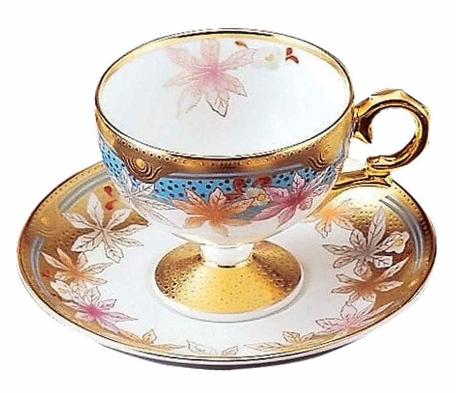 Wabana Footed Cup & Saucer Set by Noritake-1