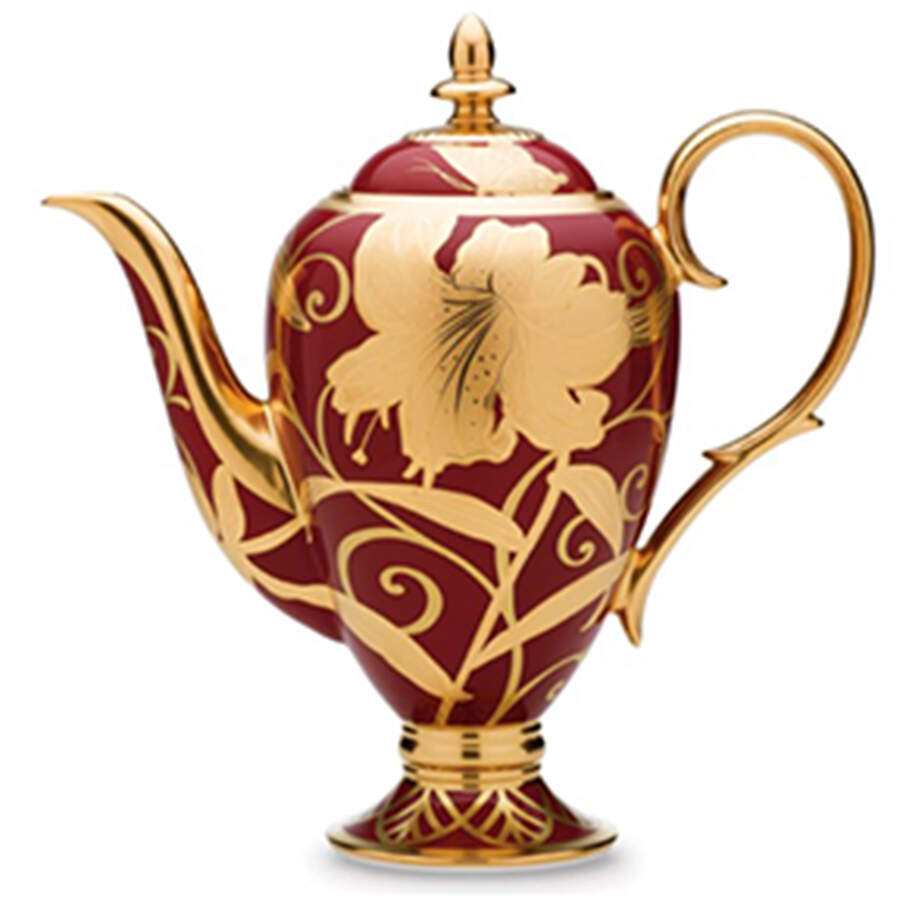 Hana Kinsai Coffee Pot & Lid by Noritake-1