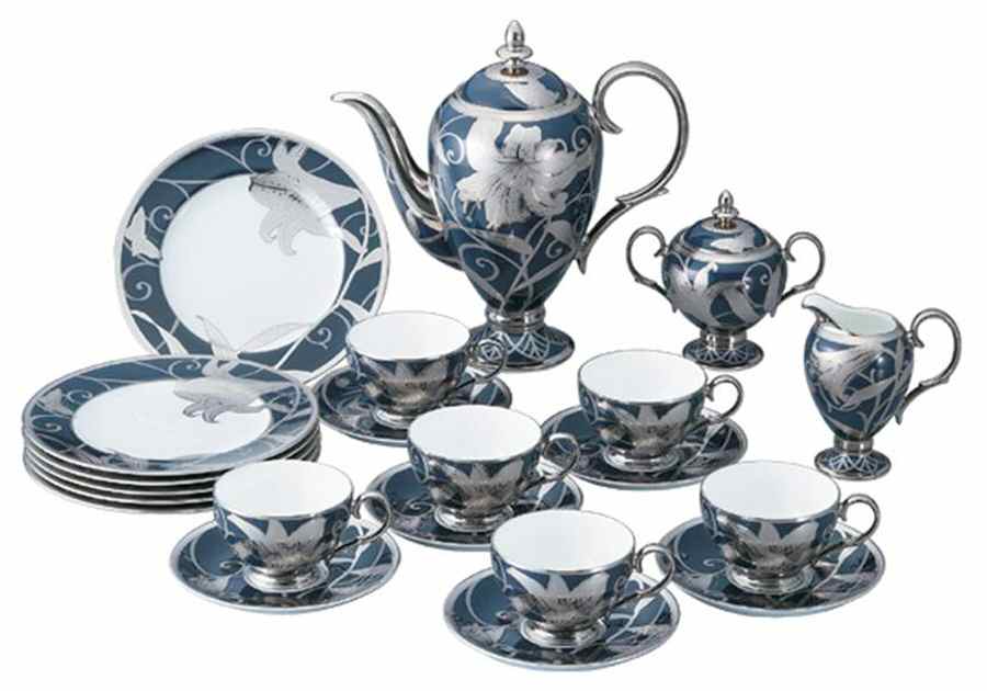 Hana Ginsai Coffee Pot & Lid by Noritake-1