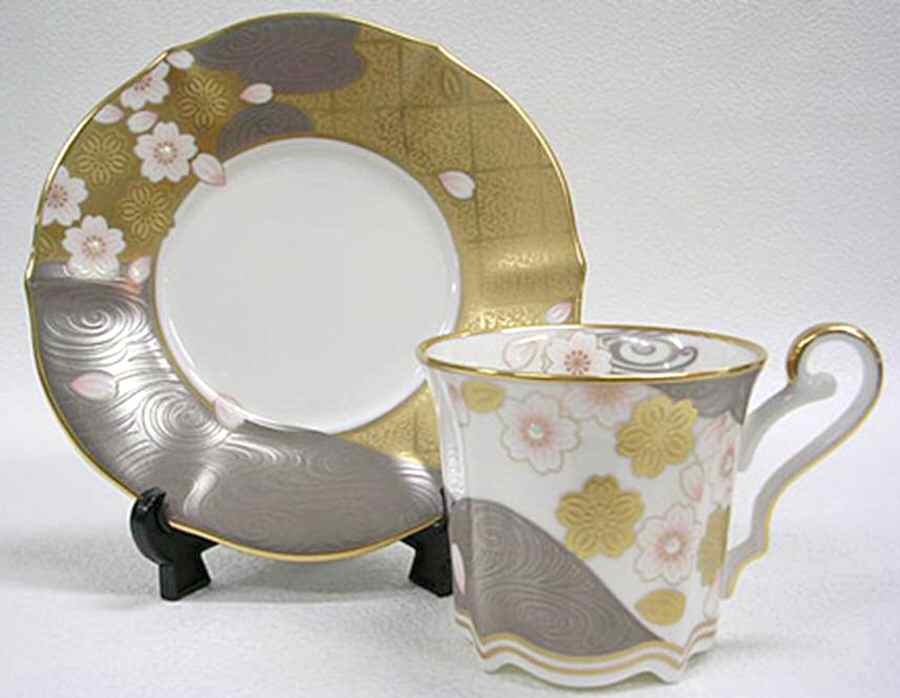 Ayaminamo Flat Cup & Saucer Set by Noritake-1