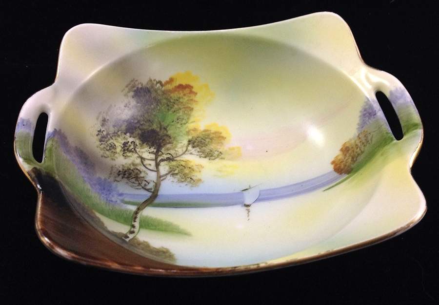 N4093 6" Handled Square Bon Bon by Noritake-1