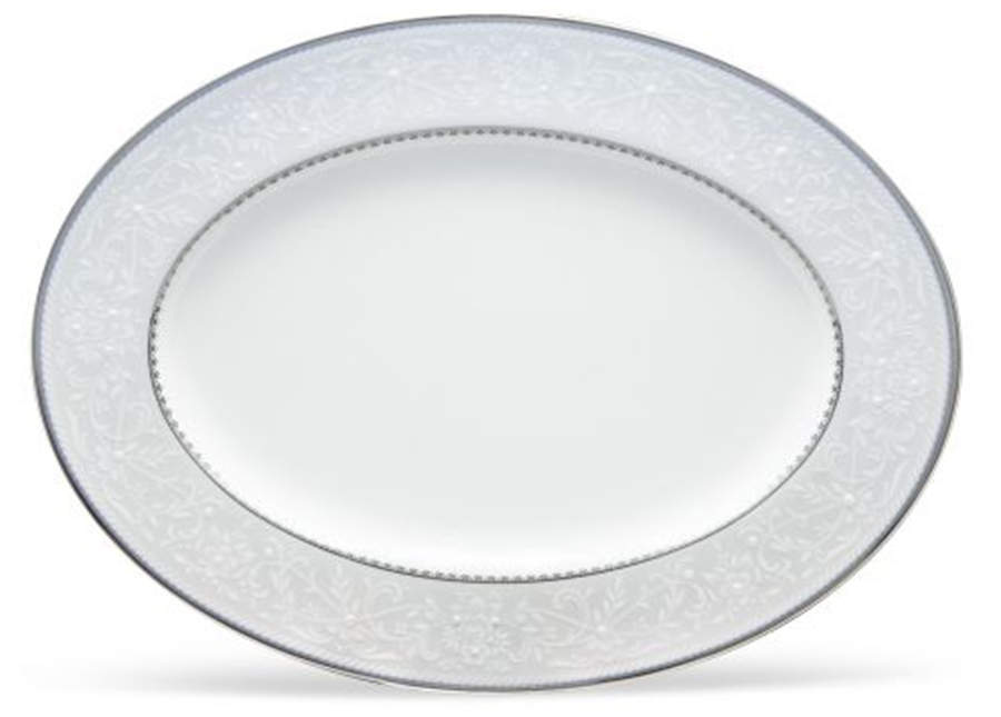 Brocato 16" Oval Serving Platter by Noritake-1