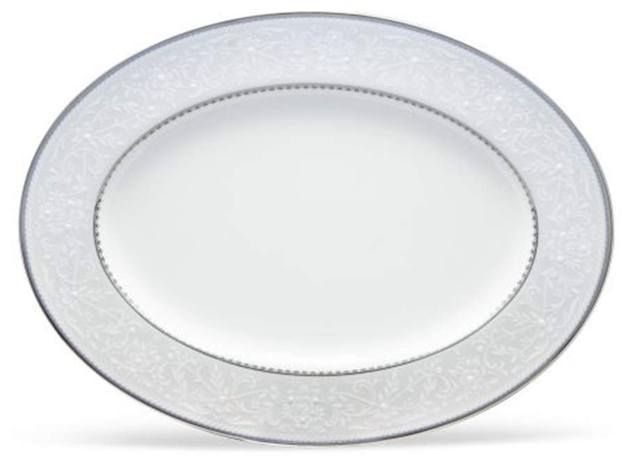 Brocato 14" Oval Serving Platter by Noritake-1