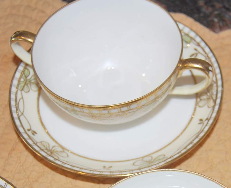 N4095 Flat Cream Soup Bowl & Saucer Set by Noritake-1