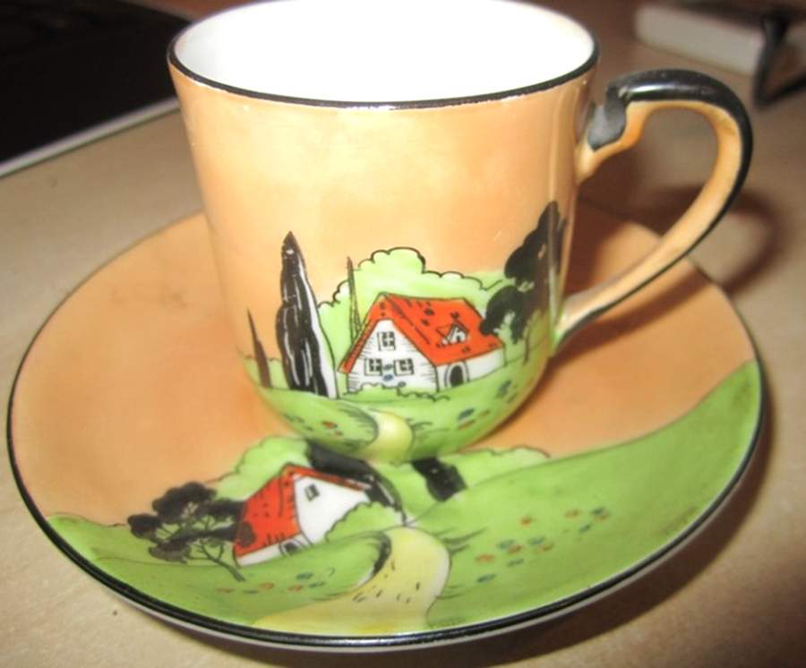 N4101 Flat Demitasse Cup & Saucer Set by Noritake-1