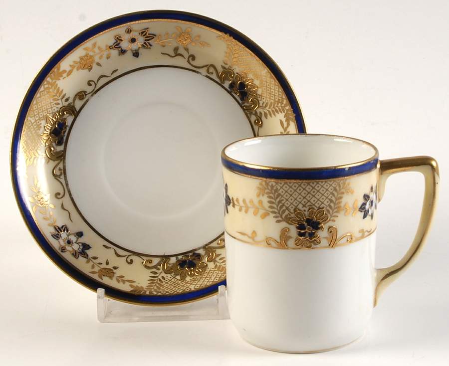 N4106 Flat Demitasse Cup & Saucer Set by Noritake-1