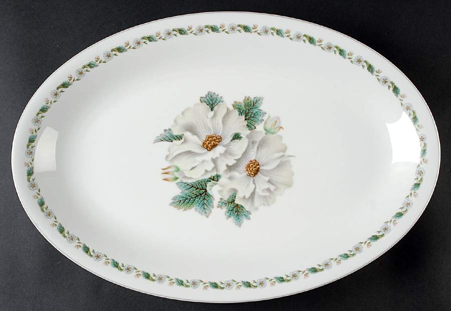 N1139 Coupe 16" Oval Serving Platter by Noritake-1