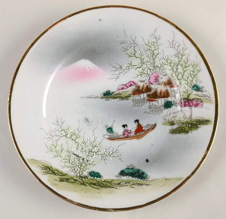 MIB10 Dessert/Pie Plate by Mitsu-Boshi (Japan)-1