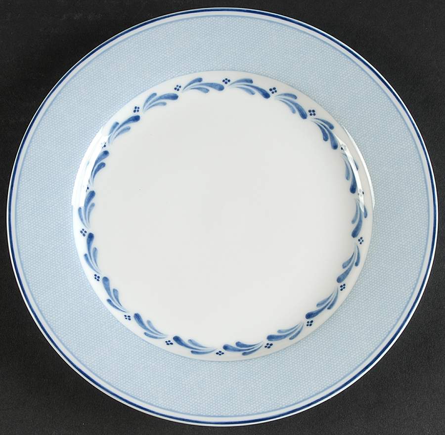 Blue Brushstroke Salad Plate by Nikko-1