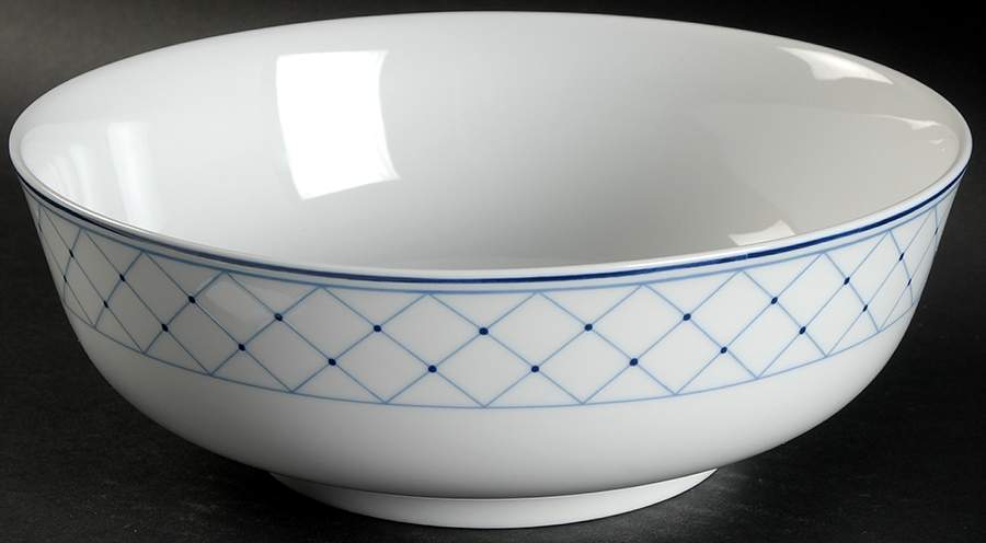 Blue Brushstroke 9" Round Vegetable Bowl by Nikko-1