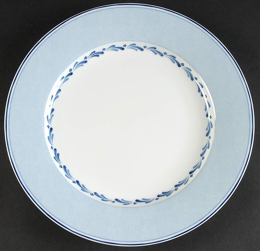 Blue Brushstroke Dinner Plate by Nikko-1