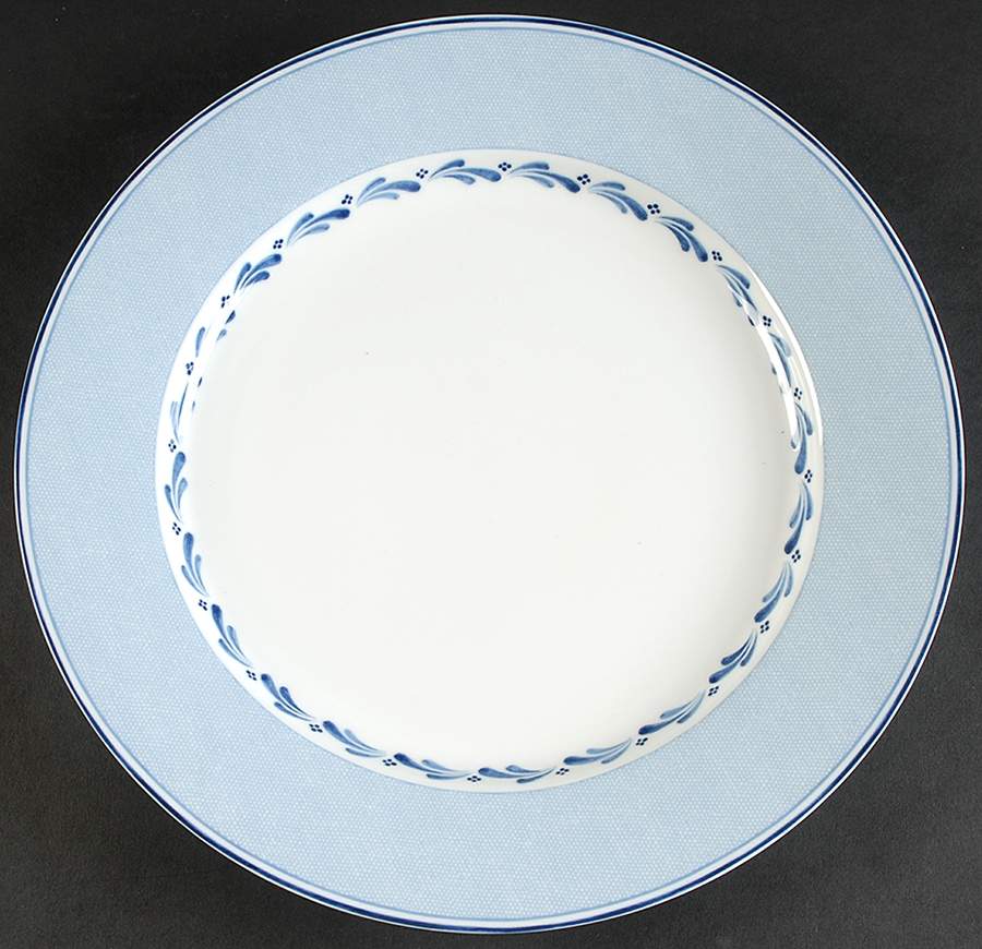 Blue Brushstroke 12" Chop Plate (Round Platter) by Nikko-1