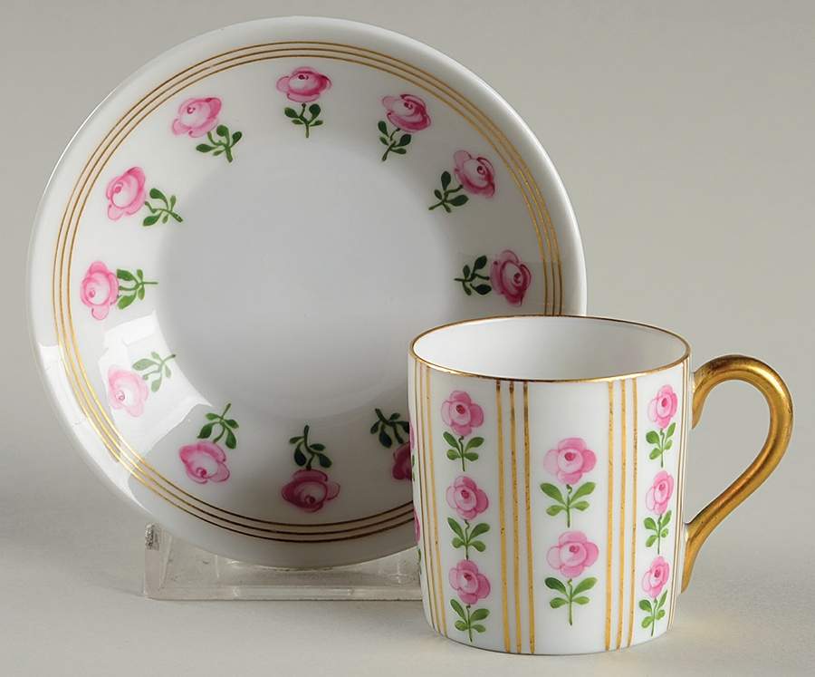 750 Flat Demitasse Cup & Saucer Set by Nymphenburg-1