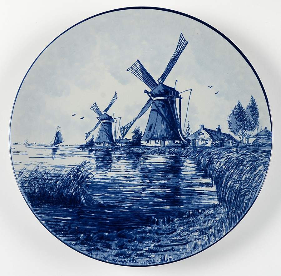 Delft Blauw Plate Wall by Nederlandssche Keramische Industrie-1