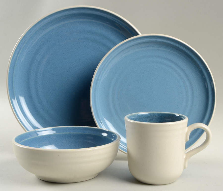 Colorvara Blue 4 Piece Place Setting by Noritake-1