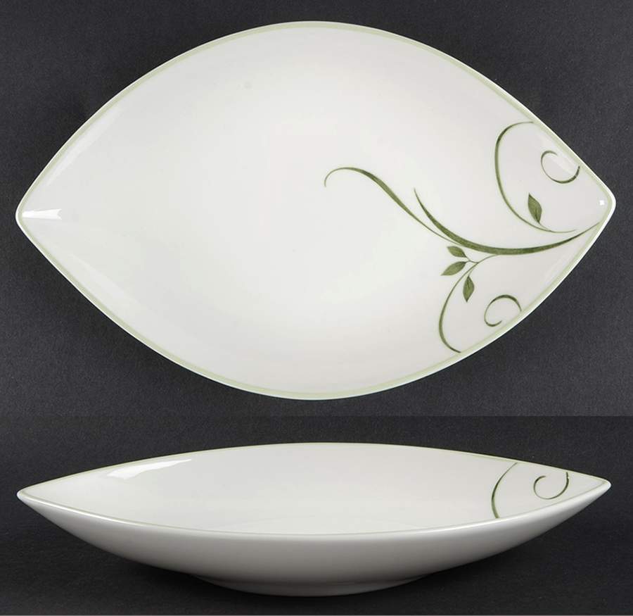 Arbour Green 11" Leaf Bowl by Noritake-1