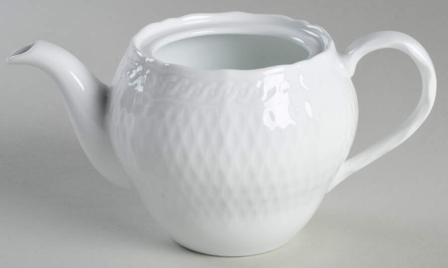 Cher Blanc Mini Teapot No Lid by Noritake-1