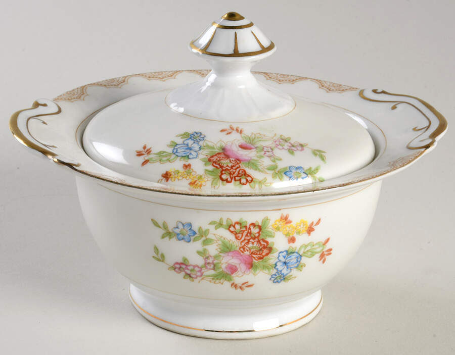 NAT65 Sugar Bowl & Lid by National China-1