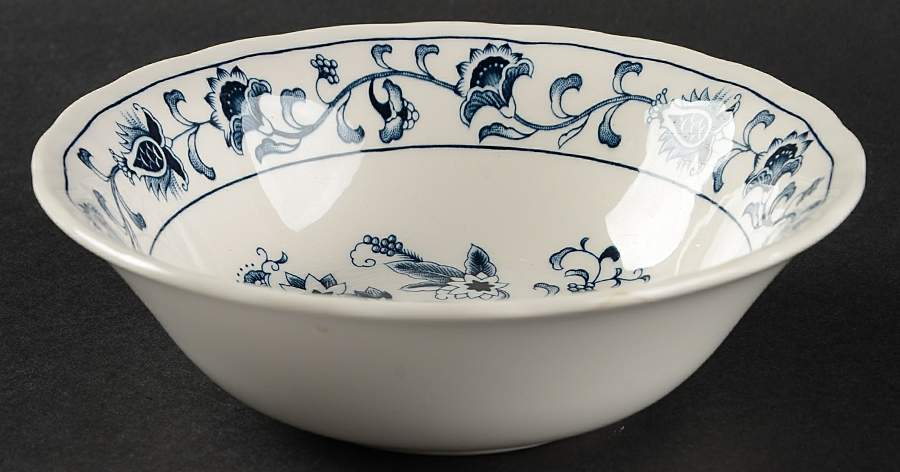 Ming Tree Blue (Fine Tableware Backstamp) Coupe Cereal Bowl by Nikko-1