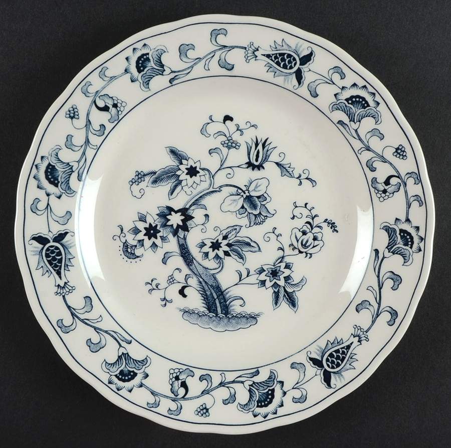Ming Tree Blue (Fine Tableware Backstamp) Salad Plate by Nikko-1