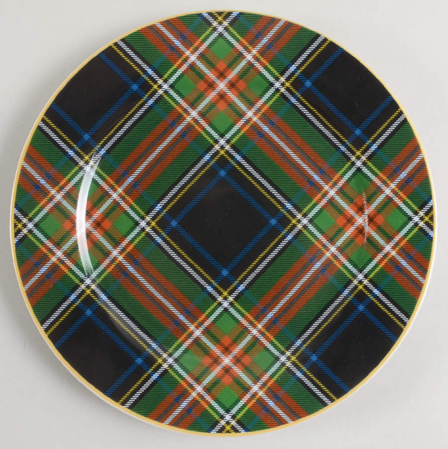 Holiday Plaid Luncheon Plate by Noble Excellence-1