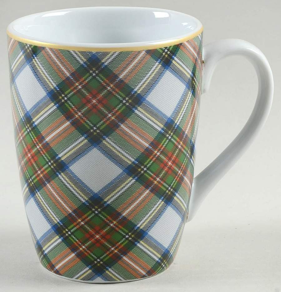 Holiday Plaid Mug by Noble Excellence-1