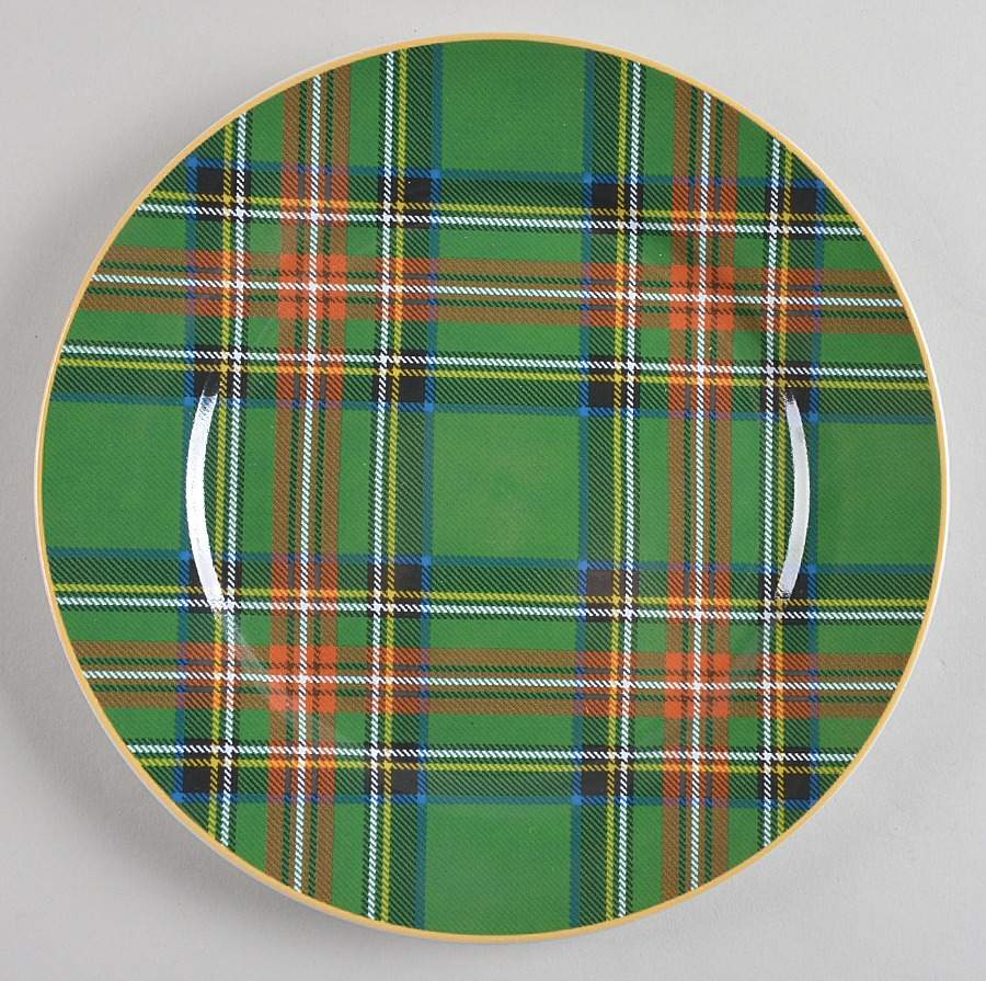 Holiday Plaid Luncheon Plate by Noble Excellence-1