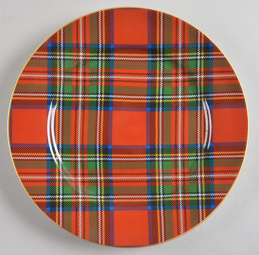 Holiday Plaid Luncheon Plate by Noble Excellence-1