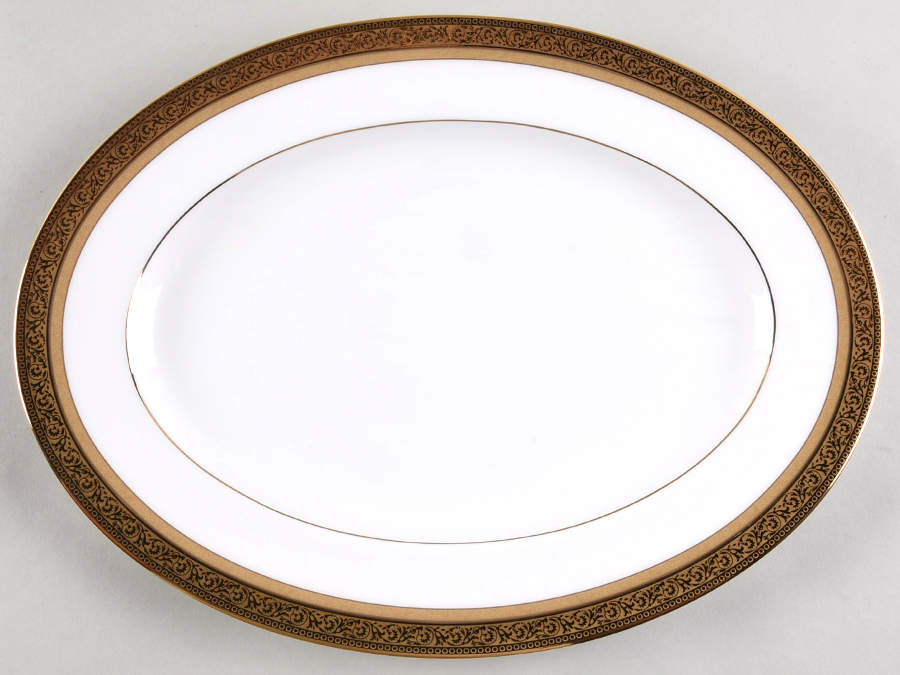 Summit Gold 12" Oval Serving Platter by Noritake-1