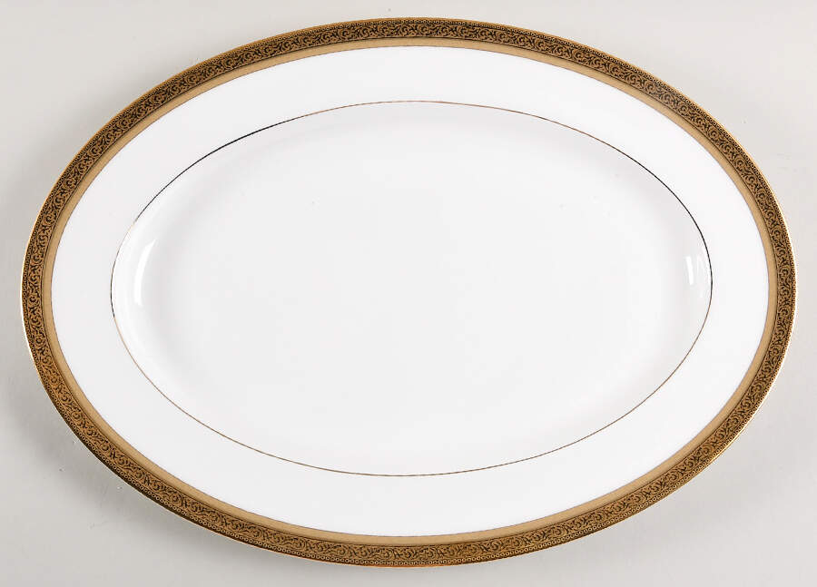 Summit Gold 16" Oval Serving Platter by Noritake-1