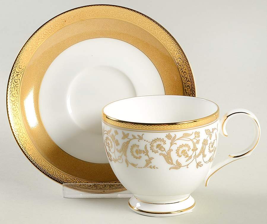 Summit Gold Footed Cup & Saucer Set by Noritake-1