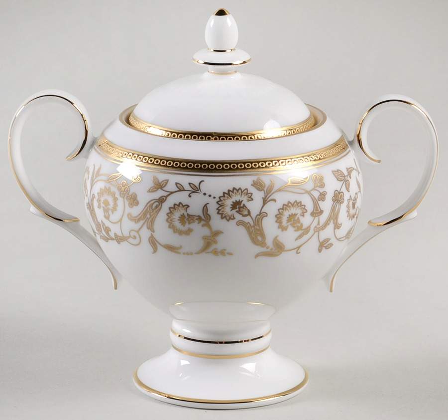 Summit Gold Sugar Bowl & Lid by Noritake-1