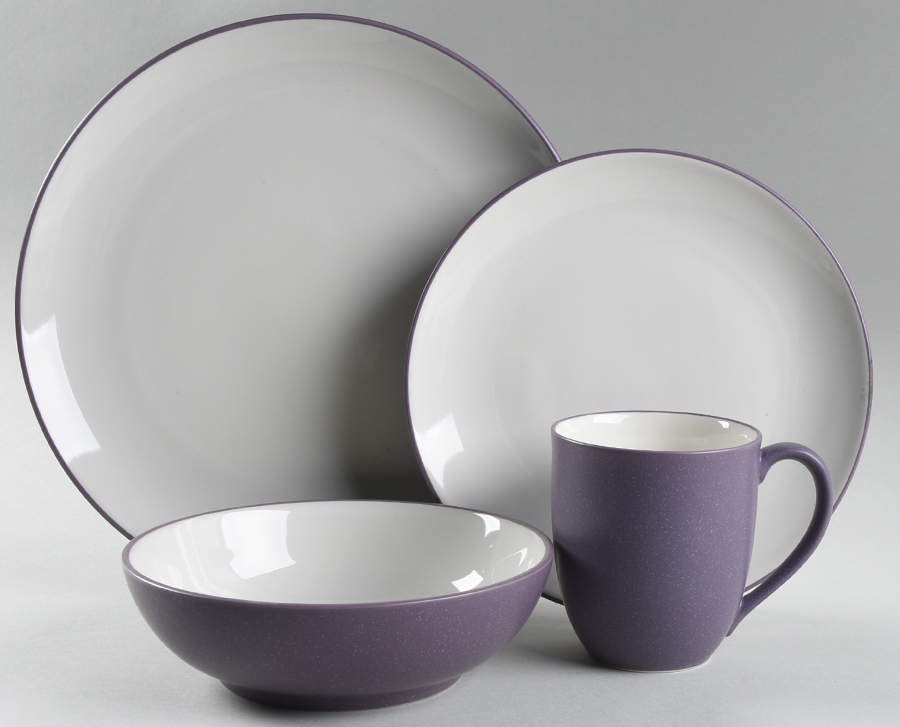 Colorwave Plum 4 Piece Place Setting by Noritake-1