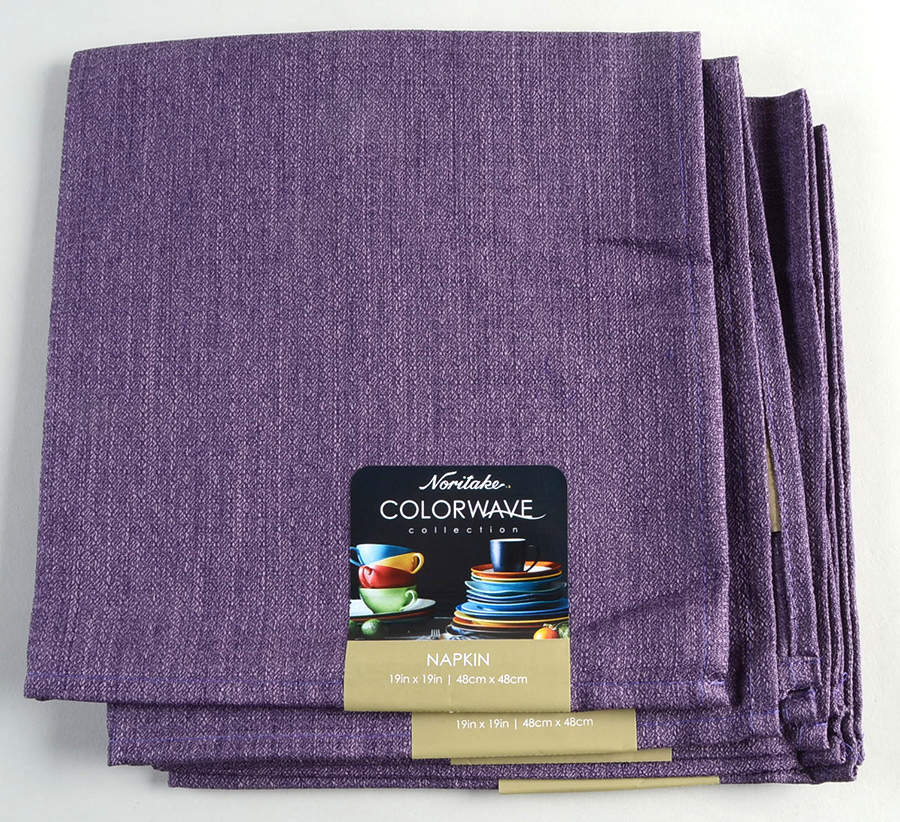Colorwave Plum Cloth Napkin - Set of 4 by Noritake-1
