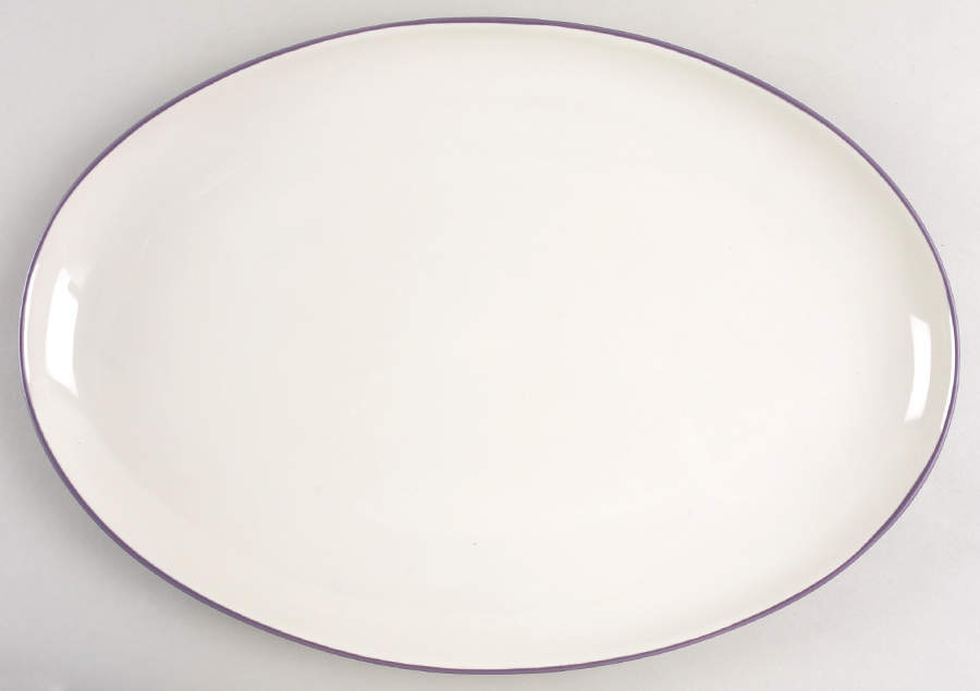 Colorwave Plum 16" Oval Serving Platter by Noritake-1