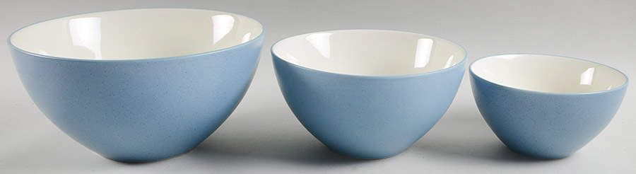 Colorwave Ice (Blue) Mixing Bowl Set (MB10, MB7, MB6) by Noritake-1
