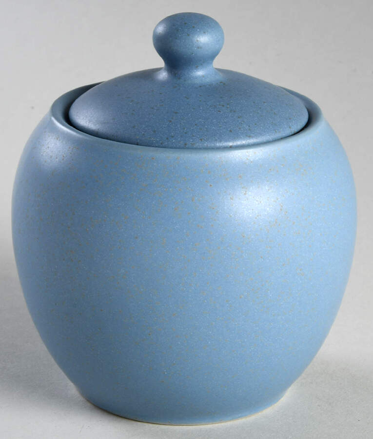 Colorwave Ice (Blue) Sugar Bowl & Lid by Noritake-1