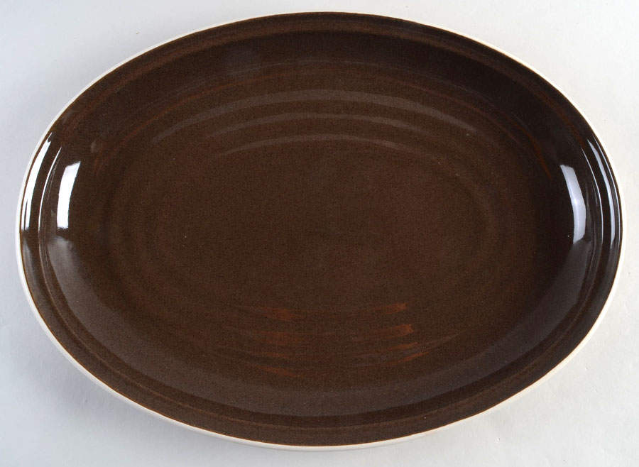 Colorvara Chocolate 16" Oval Serving Platter by Noritake-1