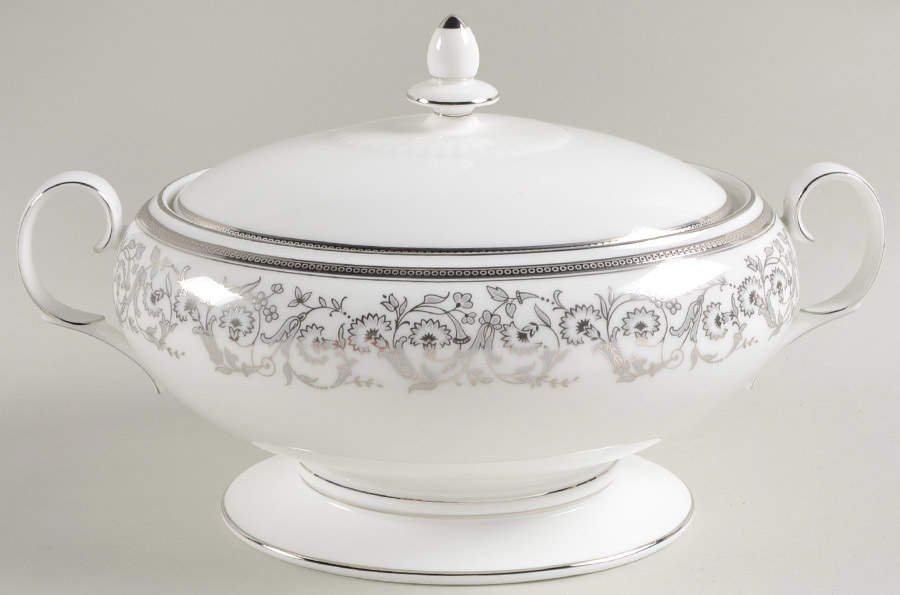 Summit Platinum Oval Covered Vegetable by Noritake-1