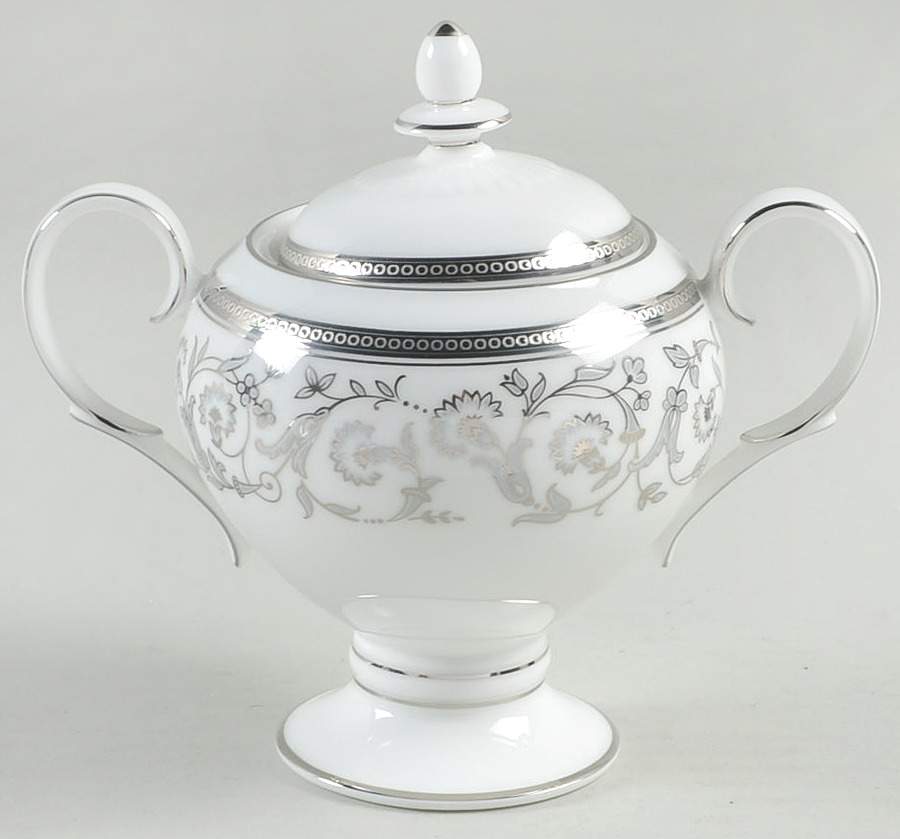 Summit Platinum Sugar Bowl & Lid by Noritake-1