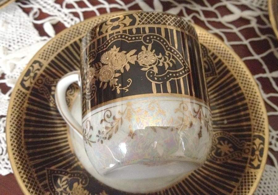 N4175 Flat Demitasse Cup & Saucer Set by Noritake-1