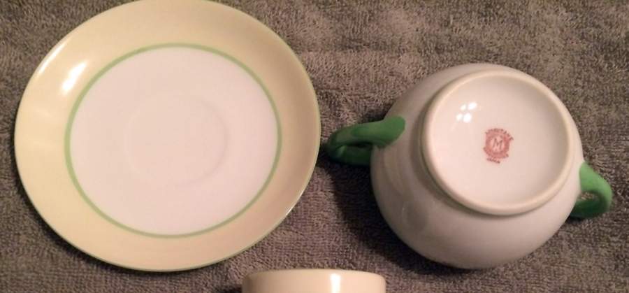 N4191 Footed Cream Soup Bowl & Saucer Set by Noritake-1
