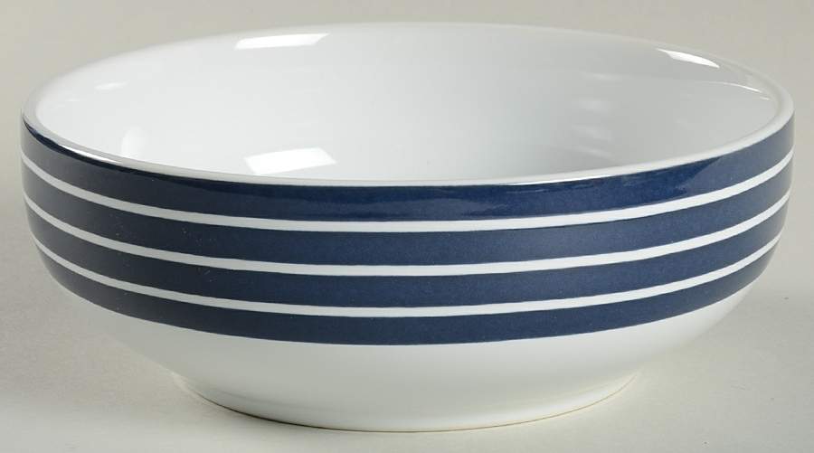 Knots Bay Navy Blue Soup/Cereal Bowl by Nautica-1