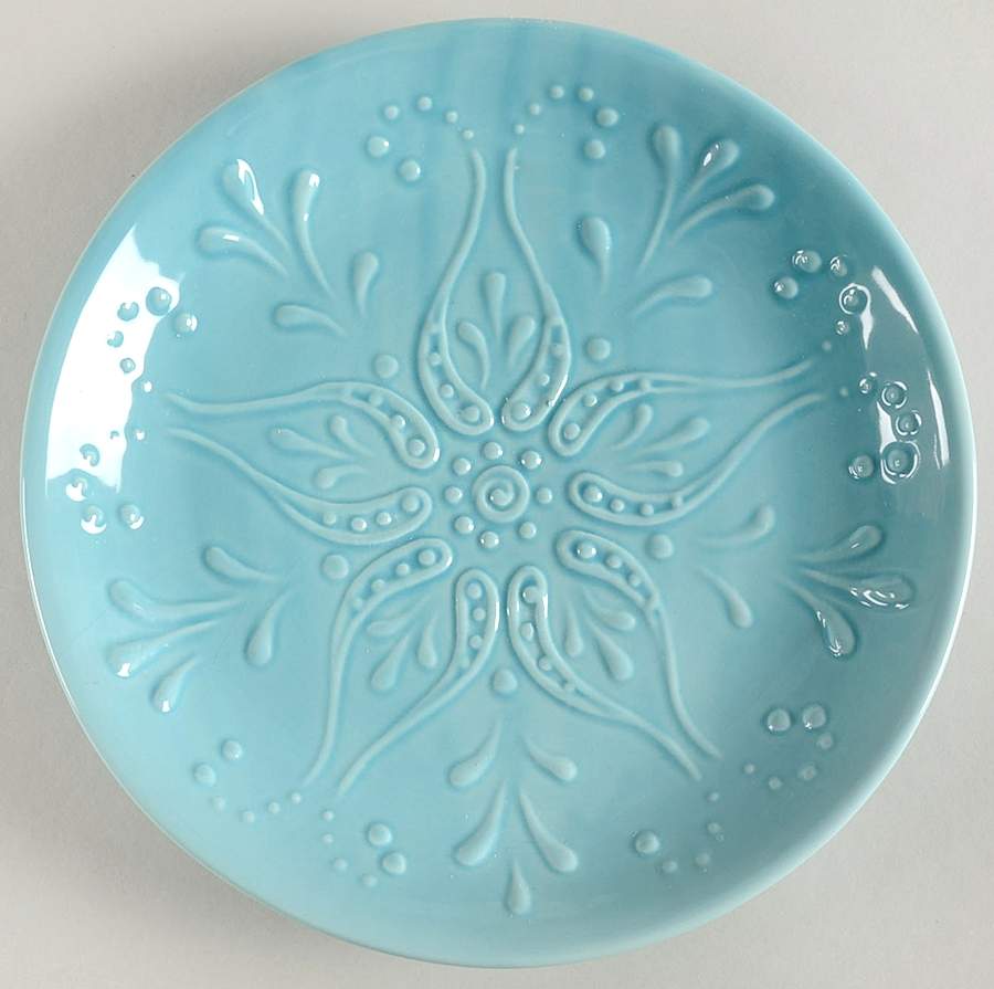 NCE1 Turquoise Salad Plate by Nocal Ceramics, LDA-1