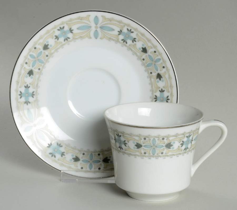 Tuscany Footed Cup & Saucer Set by Norleans-1