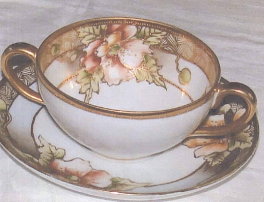 N4262 Flat Bouillon Cup & Saucer by Noritake-1