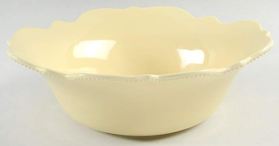 NMH8 Yellow 10" Round Vegetable Bowl by Nicole Miller Home-1