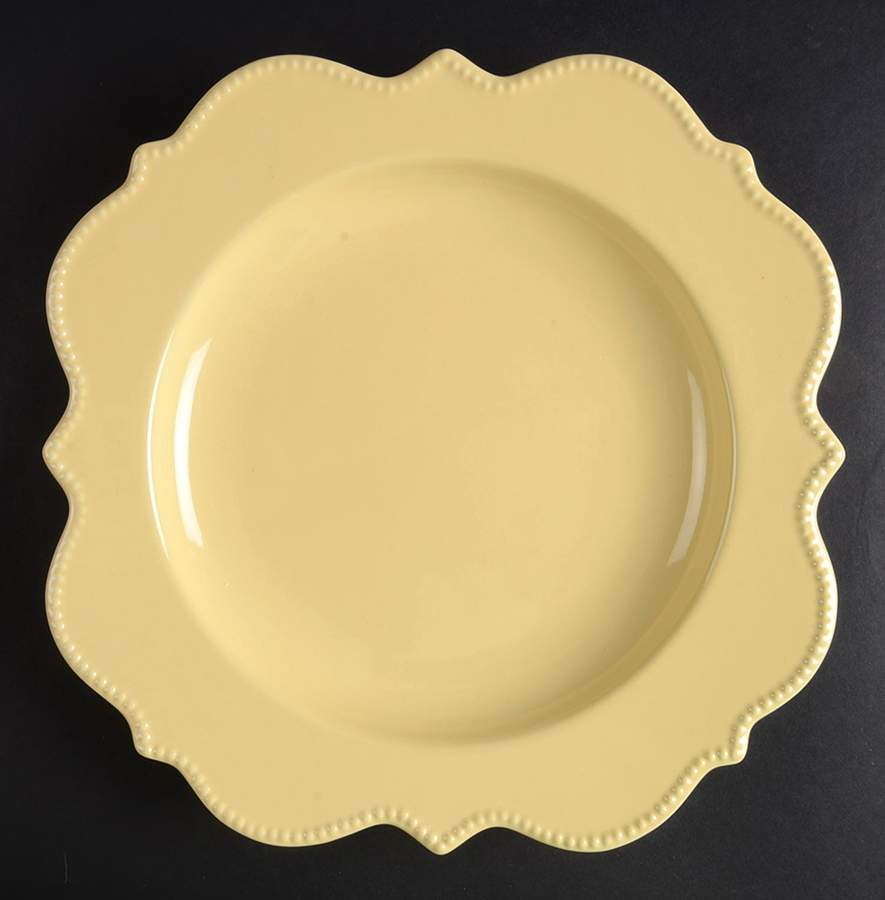 NMH8 Yellow Dinner Plate by Nicole Miller Home-1