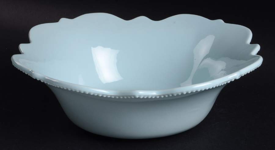 NMH8 Aqua 10" Round Vegetable Bowl by Nicole Miller Home-1
